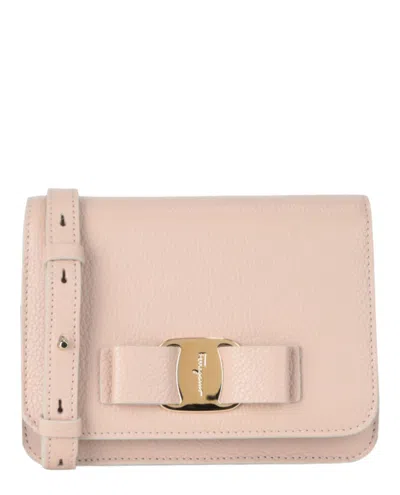Ferragamo Vara Bow Crossbody In Pink