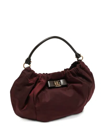 Pre-owned Ferragamo Vara Bow-detail Tote Bag In Red