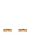 Ferragamo Women Vara Bow Earrings In Gold