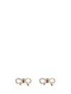 Ferragamo Vara Bow Earrings In Multi