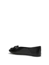 Ferragamo Vara Bow Flat In Black