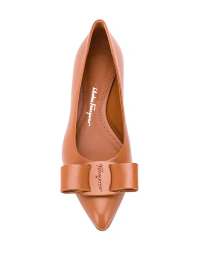 FERRAGAMO FERRAGAMO VARA BOW FLAT PUMPS