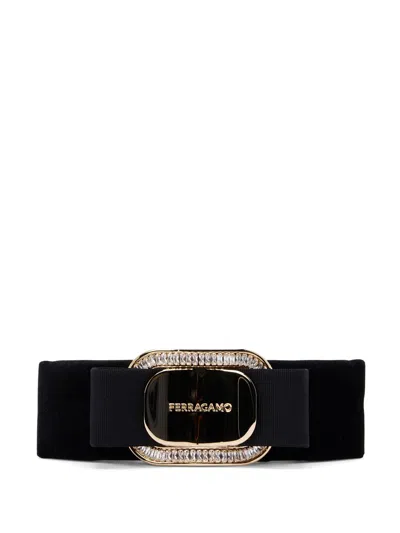 Ferragamo Vara Bow Hair Clip In Black