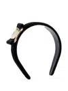 Ferragamo Vara Bow Head Band In Black