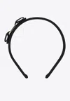 Ferragamo Vara Bow Headband In Black