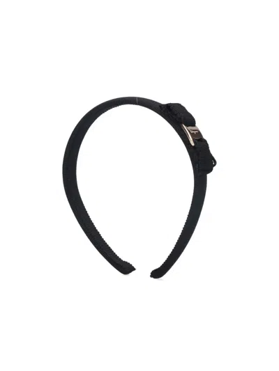 Ferragamo 'vara' Bow Headband In Black  