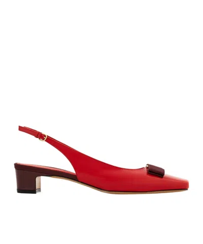 FERRAGAMO FERRAGAMO BOW VARA SLINGBACK PUMPS