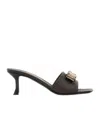 Ferragamo Isaura Mules In Black/natural
