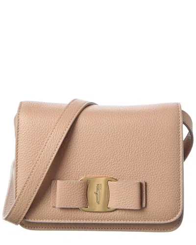 Ferragamo Vara Bow Leather Crossbody In Pattern