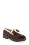 Ferragamo Vara Bow Lined Loafers In Cordovan A Campione Naturale