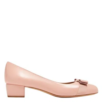 Ferragamo Vara Bow Nappa Leather Pumps In Multi