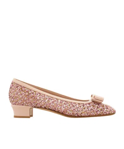 Ferragamo Vara Bow Pump In Pink