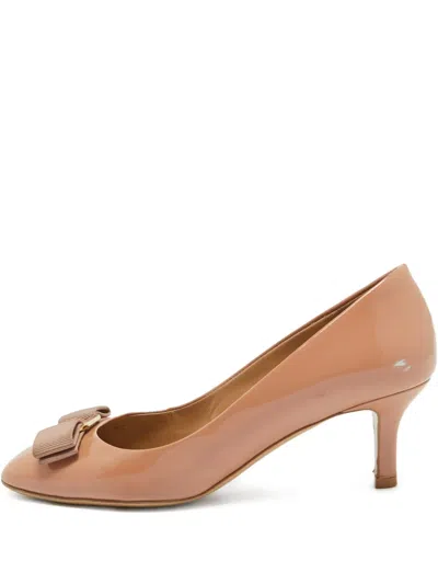 Pre-owned Ferragamo Vara Bow Pumps