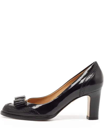 Pre-owned Ferragamo Vara-bow Pumps