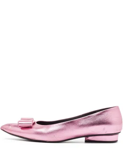 Pre-owned Ferragamo Vara-bow Pumps