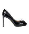 Ferragamo Shallow High-heeled Shoes In Black
