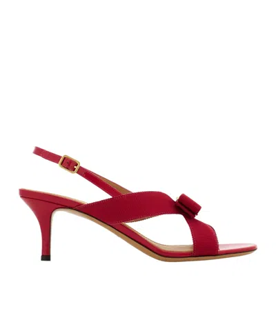 Ferragamo Vara Bow Sandal In Pink