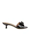 Ferragamo Vara Bow Sandals In Black