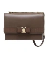 Ferragamo Vara Bow Satchel In Brown