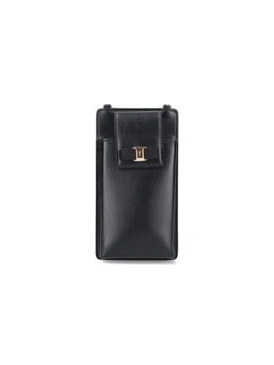 Ferragamo Vara Bow Smartphone Holder In Black
