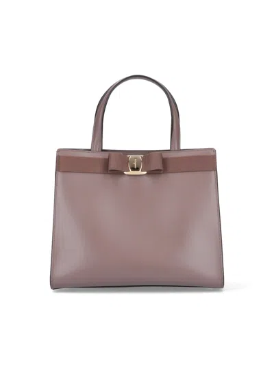 FERRAGAMO 'VARA' BOW TOTE BAG