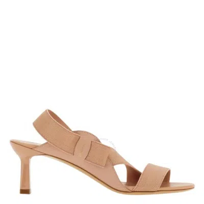 Ferragamo Vara Bow Vale 55 Sandals In Beige