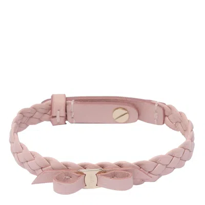 Ferragamo Vara Bracelet In Pink