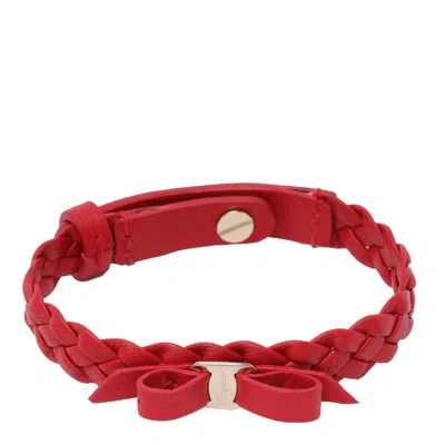 Ferragamo Vara Bracelet In Red