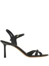 Ferragamo Strappy Sandal With New Vara Buckle In Black