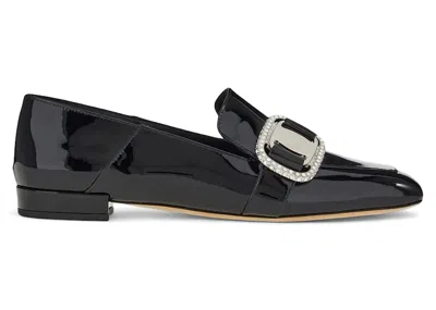 Pre-owned Ferragamo Vara Chain Loafers (women's) Sneakers In Black