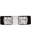 Ferragamo Crystal Bow Hair Clip In Schwarz