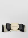 Ferragamo Vara Hair Clips Bow Fur Metal In Multi