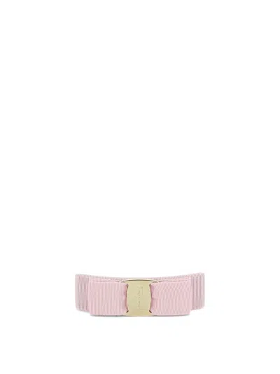 Ferragamo "vara" Hairclip With Bow In Pink