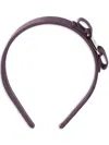 Ferragamo Vara Bow Headband In Purple