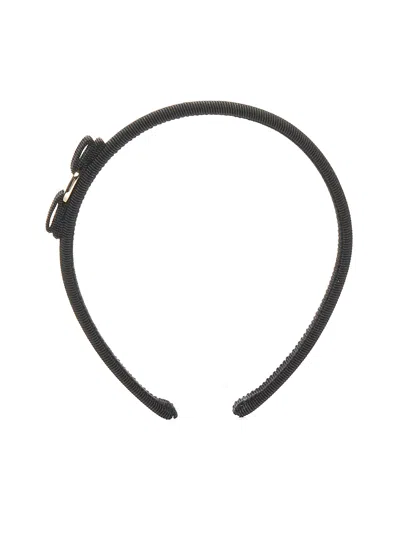 Ferragamo Vara Headband In Black