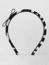 Ferragamo Vara Headband Pony Skin Animal Print In Black