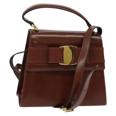 Pre-owned Ferragamo Vara Leather Handbag ()