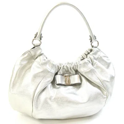 Pre-owned Ferragamo Vara Leather Handbag Shoulder Bag ()