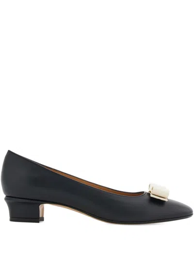 FERRAGAMO FERRAGAMO VARA LEATHER PUMPS