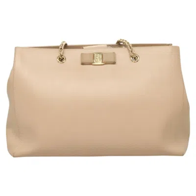 Pre-owned Ferragamo Vara Leather Tote Bag ()