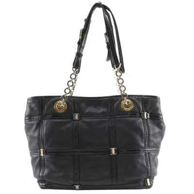 Pre-owned Ferragamo Vara Leather Tote Bag () In Black