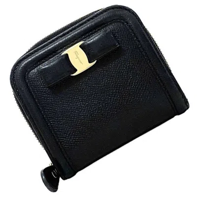 Pre-owned Ferragamo Vara Leather Wallet (bi-fold) () In Multi