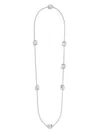 Ferragamo Vara Long Necklace In Silver