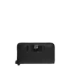 Ferragamo Vara Long Purse In Black