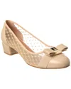 Ferragamo Vara Mesh 30 Pumps In Beige