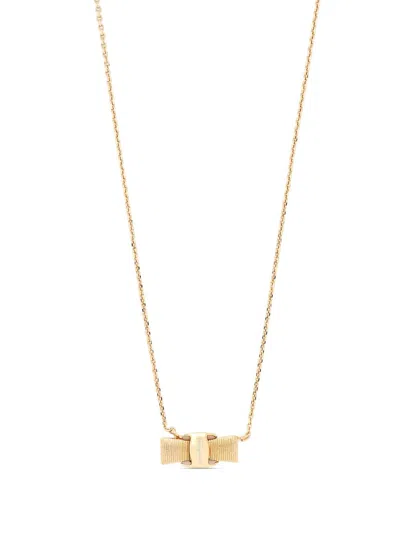 Ferragamo Women Vara Necklace In Gold