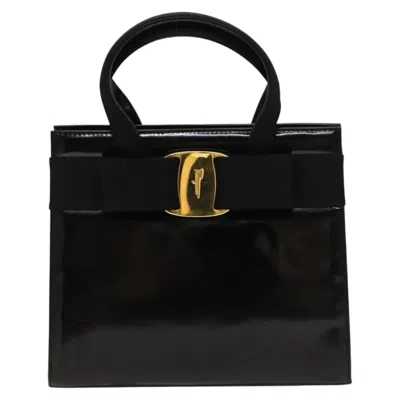 Pre-owned Ferragamo Vara Patent Leather Handbag ()