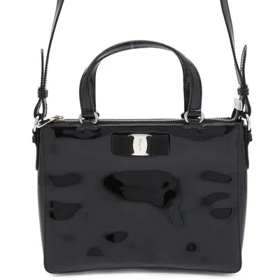 Pre-owned Ferragamo Vara Patent Leather Handbag Shoulder Bag ()