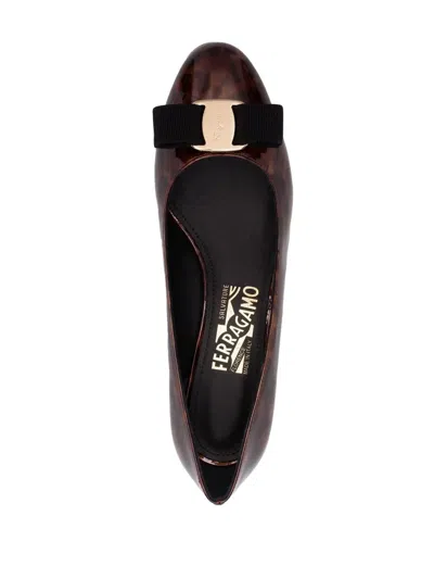 Ferragamo Vara Patent Leather Pumps