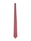 Ferragamo Geometric Pattern Slim Shape Bow Tie In Red